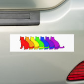 Rainbow Russische Blue Bumpersticker (Op auto)