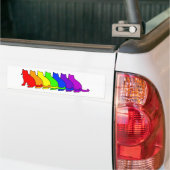 Rainbow Russische Blue Bumpersticker (Op Truck)