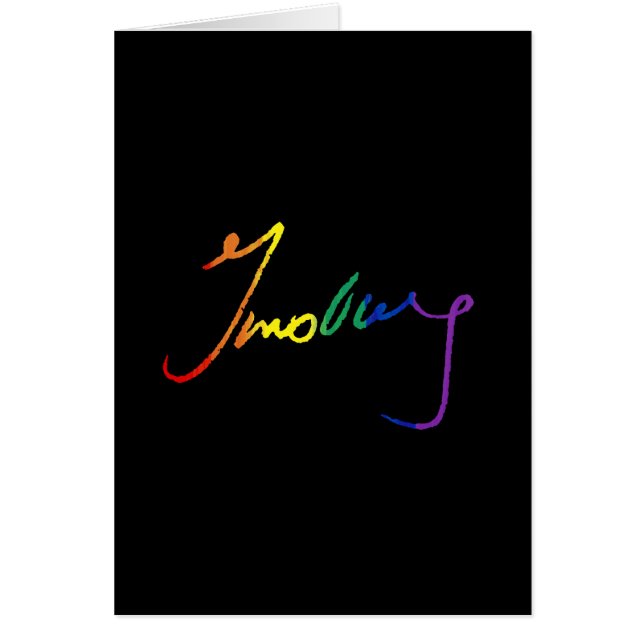 Rainbow Ruth Bader Ginsburg Autograaf - LGBT Polit (Voorkant)