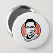 Rainbow Ruth Ronde Button 4,0 Cm (Voorkant /achterkant)