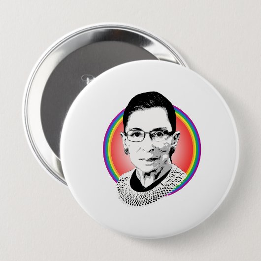 Rainbow Ruth Ronde Button 4,0 Cm (Voorkant /achterkant)