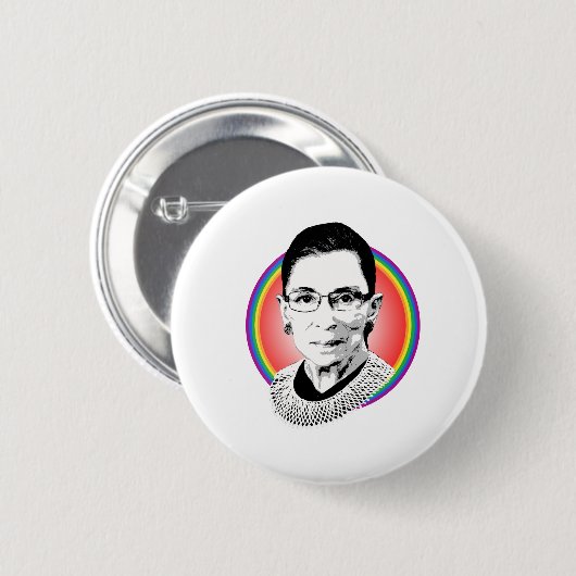 Rainbow Ruth Ronde Button 5,7 Cm (Voorkant /achterkant)