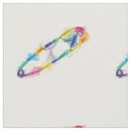 Rainbow Safety Pin Fabric Stof