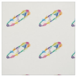 Rainbow Safety Pin Fabric Stof