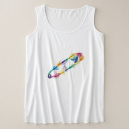 Rainbow Safety Pin Plus Size T-Shirt