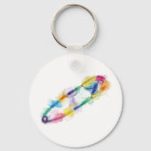 Rainbow Safety Pin Sleutelhanger (Achterkant)