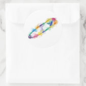 Rainbow Safety Pin Stickers (Tas)