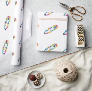Rainbow Safety Pin Wrapping Paper Cadeaupapier