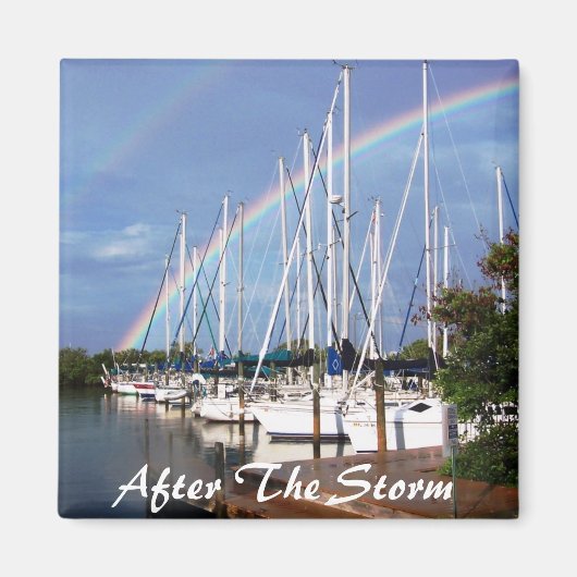 Rainbow Sailing Magnet (Voorkant)