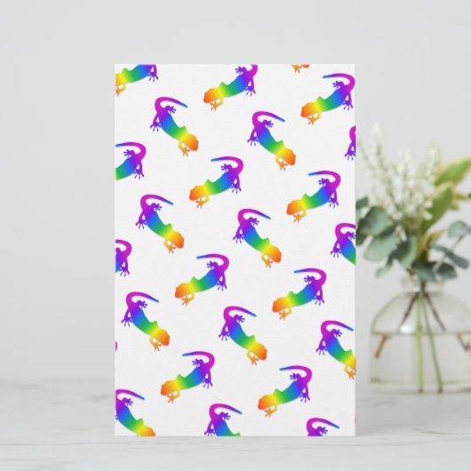 Rainbow Salamander Briefpapier (Staand voorkant)