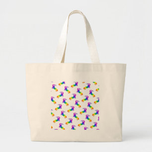 Rainbow Salamander Grote Tote Bag