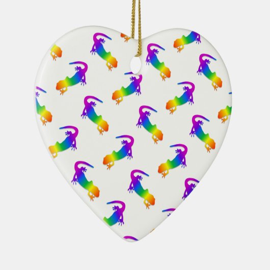 Rainbow Salamander Keramisch Ornament (Rechts)