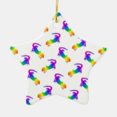 Rainbow Salamander Keramisch Ornament (Voorkant)
