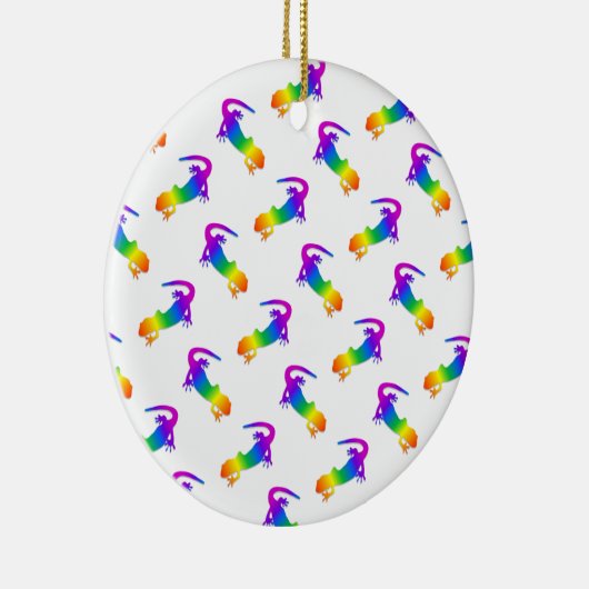 Rainbow Salamander Keramisch Ornament (Rechts)