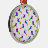 Rainbow Salamander Metalen Ornament (Rechts)
