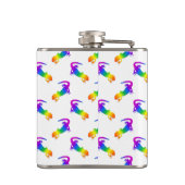 Rainbow Salamander Pattern Heupfles (Achterkant)