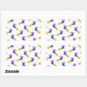 Rainbow Salamander Rechthoekige Sticker (Vel)