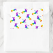 Rainbow Salamander Rechthoekige Sticker (Tas)