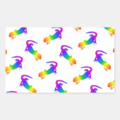Rainbow Salamander Rechthoekige Sticker (Voorkant)