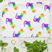 Rainbow Salamander Theedoek (Gevouwen)