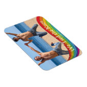 Rainbow Same Gender Photo Wedding Announding Magneet (Rechterzijde)