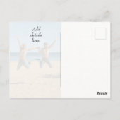 Rainbow Same Gender Photo Wedding Save the Date Briefkaart (Achterkant)