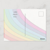 Rainbow Same Gender Photo Wedding Save the Date Po Briefkaart (Achterkant)