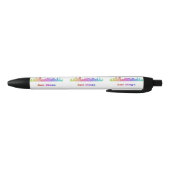 Rainbow San Diego skyline Zwarte Inkt Pen (Bodem)