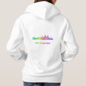 Rainbow San Francisco skyline Hoodie (Achterkant)