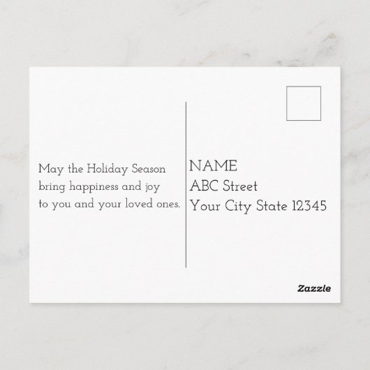 Rainbow Santa Claus Briefkaart (Achterkant)