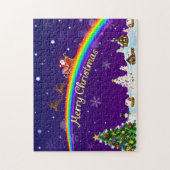 Rainbow Santa Claus Legpuzzel (Verticaal)