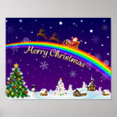 Rainbow Santa Claus Poster (Voorkant)
