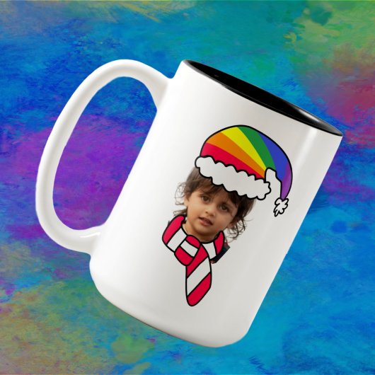  Rainbow Santa Foto Mok