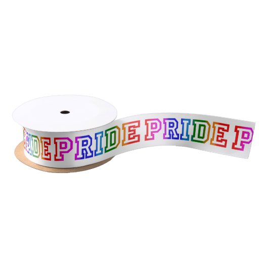 Rainbow Satin PRIDE Ribbon Satijnen Lint (Spoel)