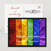 Rainbow Save the Date Briefkaart (Voorkant / Achterkant)
