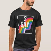 Rainbow Say Gay Protect Queer Kinder Pride Month L T-shirt (Voorkant)
