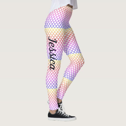 Rainbow Scales Mermaid Tail Leggings (Rechts)