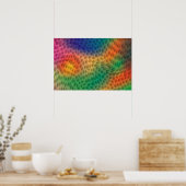 Rainbow Scales-poster Poster (Keuken)