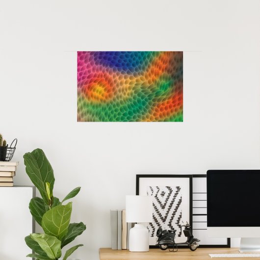 Rainbow Scales-poster Poster (Thuiskantoor)