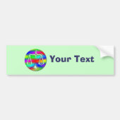 Rainbow Scales Zodiac Star Sign Bumpersticker (Voorkant)