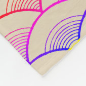 Rainbow Scallops Fleece Deken (Hoek)