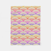 Rainbow Scallops Fleece Deken (Voorkant)