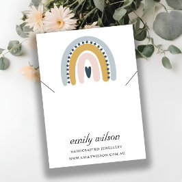 RAINBOW SCANDI BLUSH KETTING BRACELET WEERGEVEN VISITEKAARTJE