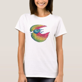 Rainbow Scarab Babydoll Dames Shirt