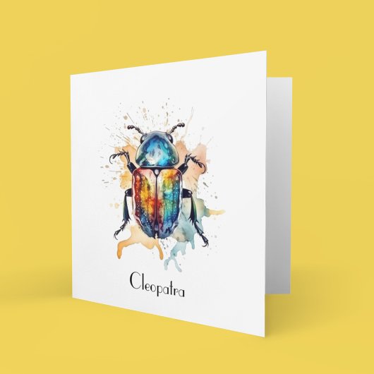 Rainbow Scarab, op maat Notitiekaartje