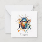 Rainbow Scarab, op maat Notitiekaartje (Voorkant)