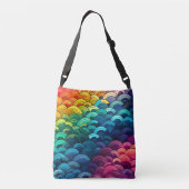 Rainbow-schaalpatroon Crossbody Tas (Achterkant)
