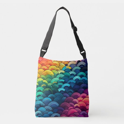 Rainbow-schaalpatroon Crossbody Tas (Voorkant)