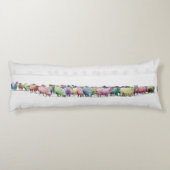 Rainbow-schaap voor breedesceen Winter Lichaamskussen (Achterkant)