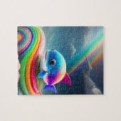 Rainbow Schattigee Baby Shark Legpuzzel (Horizontaal)